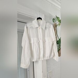 Max Studio Women's Creamy White Utility Jacket